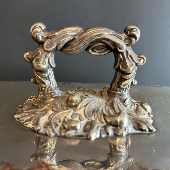 Antique silver plated serving dish - Picture 3 of 7